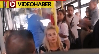 Bir kadın otobüste 'Ülkemi lezbiyen yapamayacaksınız' diyerek sinir krizi geçirdi