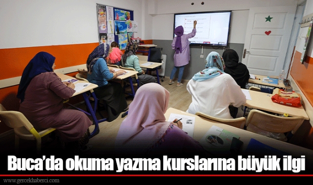 Buca’da okuma yazma kurslarına büyük ilgi