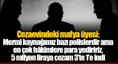 Cezaevindeki mafya üyesi: Mermi kaynağımız bazı polislerdir ama en çok hâkimlere para yediririz, 5 milyon liraya cezam 3’te 1’e indi