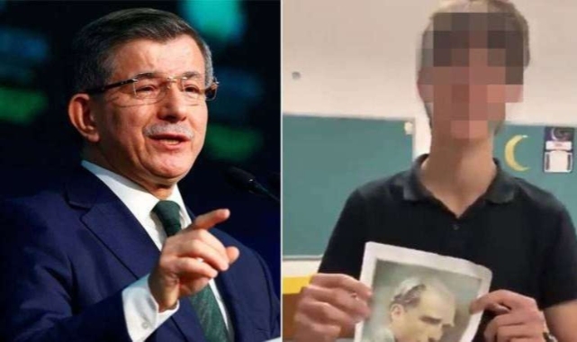 Davutoğlu'ndan Atatürk'e hakaret eden çocuğun tutuklanmasına tepki