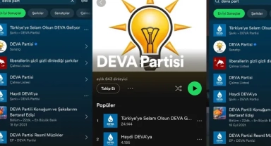 DEVA kapağında AK Parti logosu