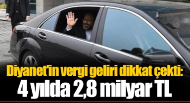 Diyanet'in vergi geliri dikkat çekti: 4 yılda 2,8 milyar TL