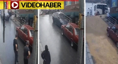 Dönerci patlayan yağları yola döktü, ortalık paten pistine döndü