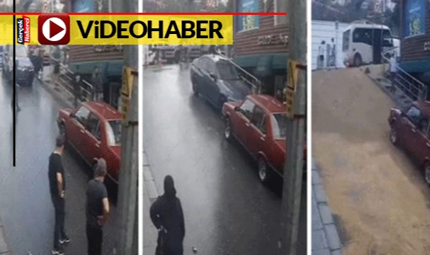 Dönerci patlayan yağları yola döktü, ortalık paten pistine döndü