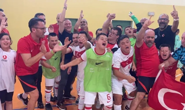 Down Sendromlu Türkiye Futsal Milli Takımı, Avrupa Şampiyonu oldu