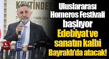 Edebiyat ve sanatın kalbi Bayraklı'da atacak!