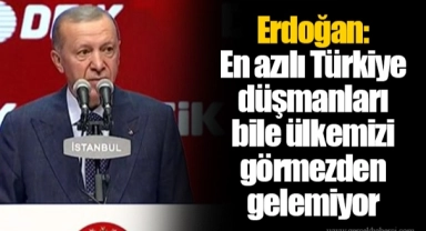 Erdoğan: En azılı Türkiye düşmanları bile ülkemizi görmezden gelemiyor