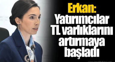 Erkan: Yatırımcılar TL varlıklarını artırmaya başladı