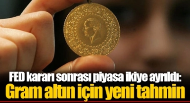 FED kararı sonrası piyasa ikiye ayrıldı: Gram altın için yeni tahmin