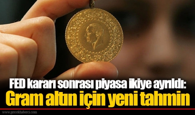 FED kararı sonrası piyasa ikiye ayrıldı: Gram altın için yeni tahmin