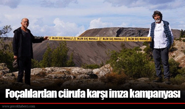 Foçalılardan cürufa karşı imza kampanyası
