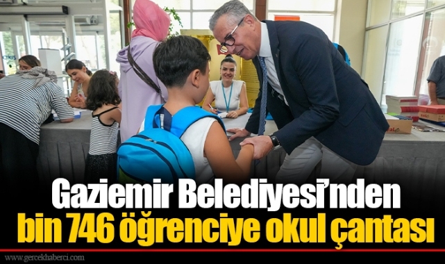 Gaziemir Belediyesi’nden bin 746 öğrenciye okul çantası