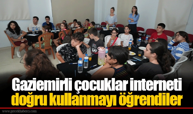 Gaziemirli çocuklar interneti doğru kullanmayı öğrendiler