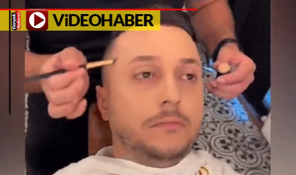 Gelinlerden sonra şimdide damat makyajı