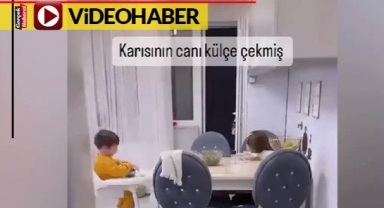 Görenler şaşırdı... Adam, eşinin