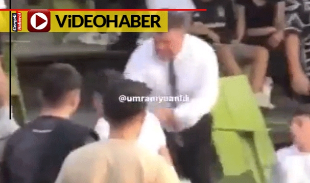 Güvenlik görevlisi kavga eden gençleri havada uçurarak ayırdı
