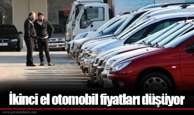 İkinci el otomobil fiyatları düşüyor