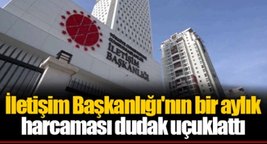 İletişim Başkanlığı'nın bir aylık harcaması dudak uçuklattı