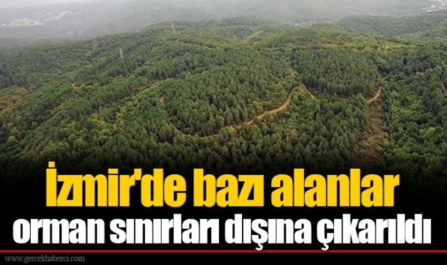 İzmir'de bazı alanlar orman sınırları dışına çıkarıldı