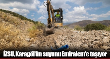 İZSU, Karagöl’ün suyunu Emiralem’e taşıyor