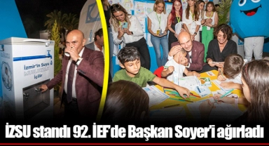 İZSU standı 92. İEF’de Başkan Soyer’i ağırladı