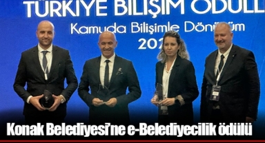 Konak Belediyesi’ne e-Belediyecilik ödülü