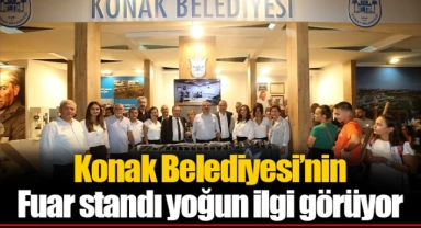 Konak Belediyesi’nin Fuar standı yoğun ilgi görüyor