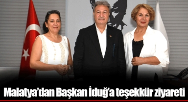 Malatya’dan Başkan İduğ’a teşekkür ziyareti