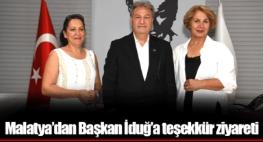 Malatya’dan Başkan İduğ’a teşekkür ziyareti
