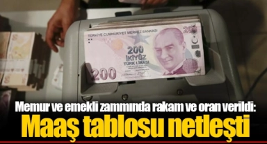 Memur ve emekli zammında rakam ve oran verildi: Maaş tablosu netleşti
