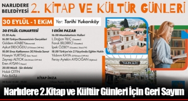 Narlıdere 2.Kitap ve Kültür Günleri İçin Geri Sayım