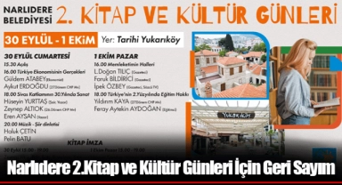 Narlıdere 2.Kitap ve Kültür Günleri İçin Geri Sayım