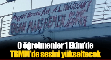 O öğretmenler 1 Ekim'de TBMM'de sesini yükseltecek