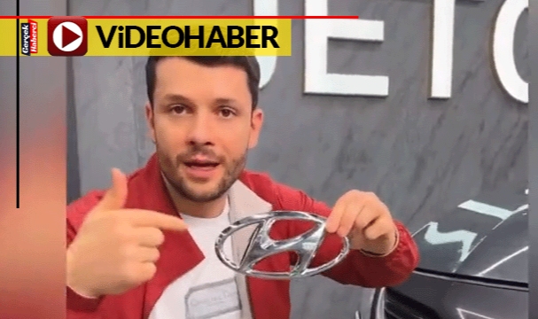 Sadece yumruk attı... Aracın hava yastığı böyle patladı