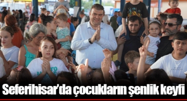 Seferihisar’da çocukların şenlik keyfi