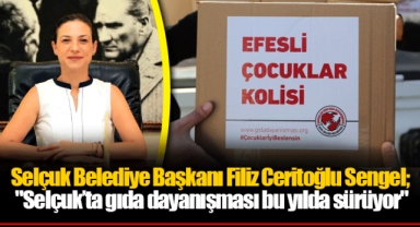 Selçuk Belediye Başkanı Filiz Ceritoğlu Sengel;  "Selçuk’ta gıda dayanışması bu yılda sürüyor"