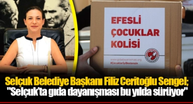 Selçuk Belediye Başkanı Filiz Ceritoğlu Sengel;  "Selçuk’ta gıda dayanışması bu yılda sürüyor"