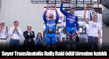 Soyer TransAnatolia Rally Raid ödül törenine katıldı