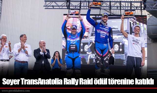 Soyer TransAnatolia Rally Raid ödül törenine katıldı