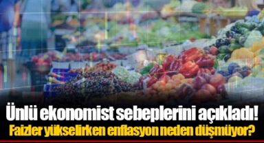 Ünlü ekonomist sebeplerini açıkladı! Faizler yükselirken enflasyon neden düşmüyor?