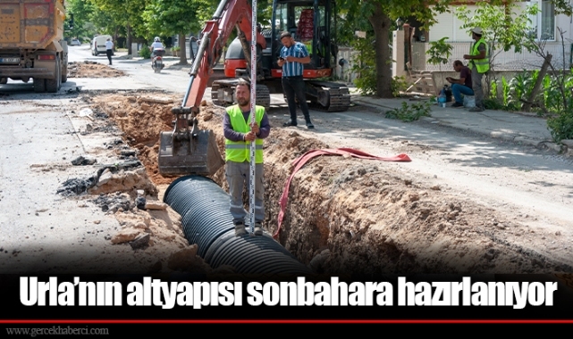Urla’nın altyapısı sonbahara hazırlanıyor