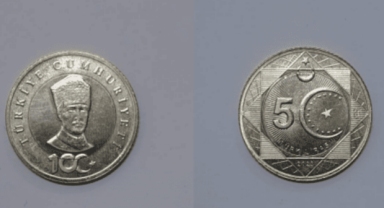 100’üncü yıla özel basılan 5 liralık madeni paralar tedavülde