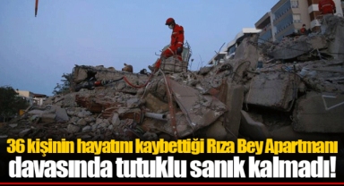 36 kişinin hayatını kaybettiği Rıza Bey Apartmanı davasında tutuklu sanık kalmadı!