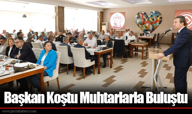 Başkan Koştu Muhtarlarla Buluştu