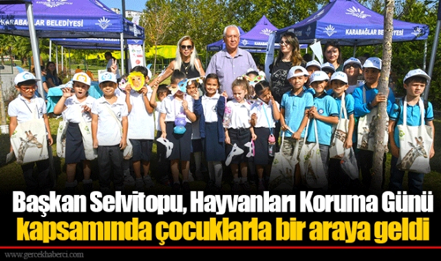 Başkan Selvitopu, Hayvanları Koruma Günü kapsamında çocuklarla bir araya geldi