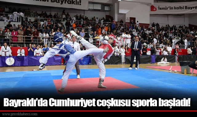 Bayraklı’da Cumhuriyet coşkusu sporla başladı!