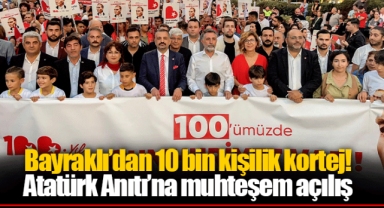 Bayraklı’dan 10 bin kişilik kortej!