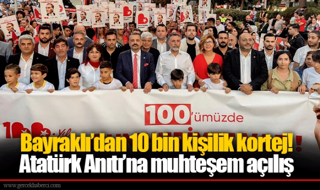 Bayraklı’dan 10 bin kişilik kortej!