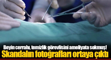 Beyin cerrahı, temizlik görevlisini ameliyata sokmuş! Skandalın fotoğrafları ortaya çıktı