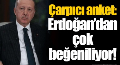 Çarpıcı anket: Erdoğan’dan çok beğeniliyor!